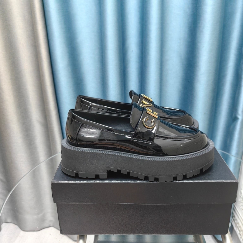 Ch*el leather shoes